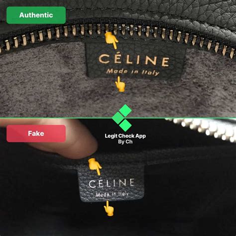 authentic celine bag vs fake|how to authenticate a celine bag.